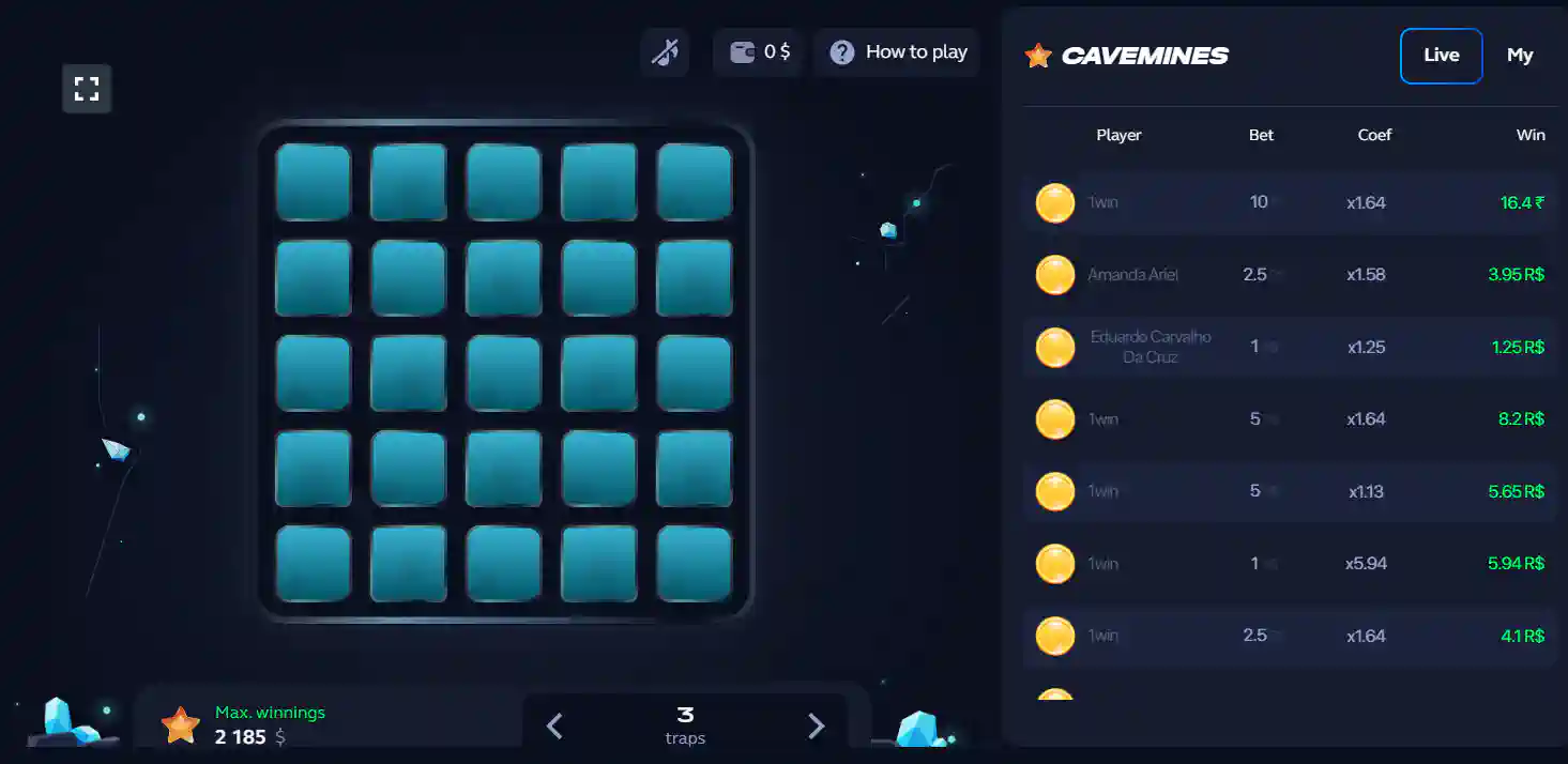 Online 1win Mines Game in Indonesia